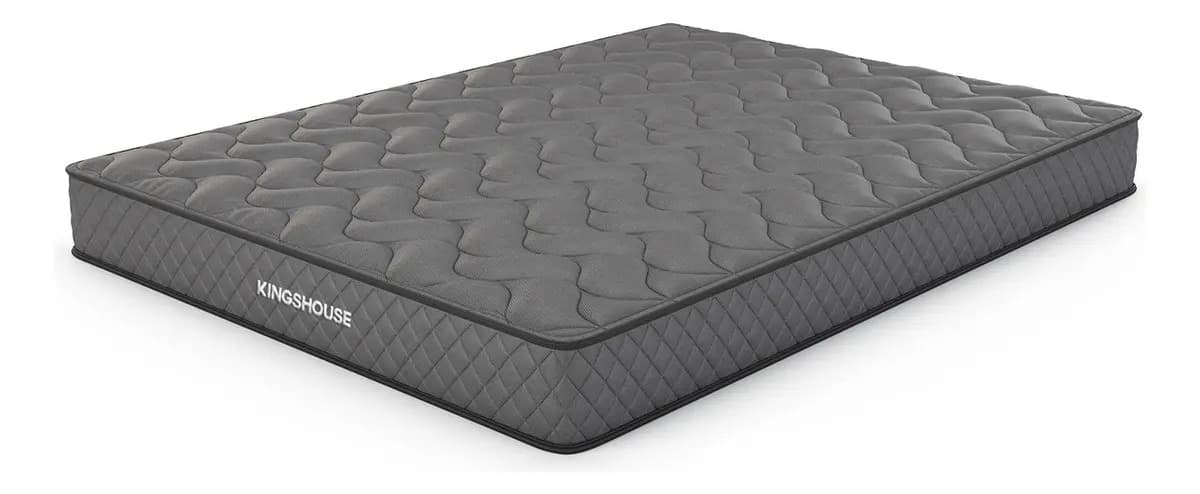 Colchon Matrimonial 15cm Alto color Gris Espuma de Alta Densidad Peso 150kg