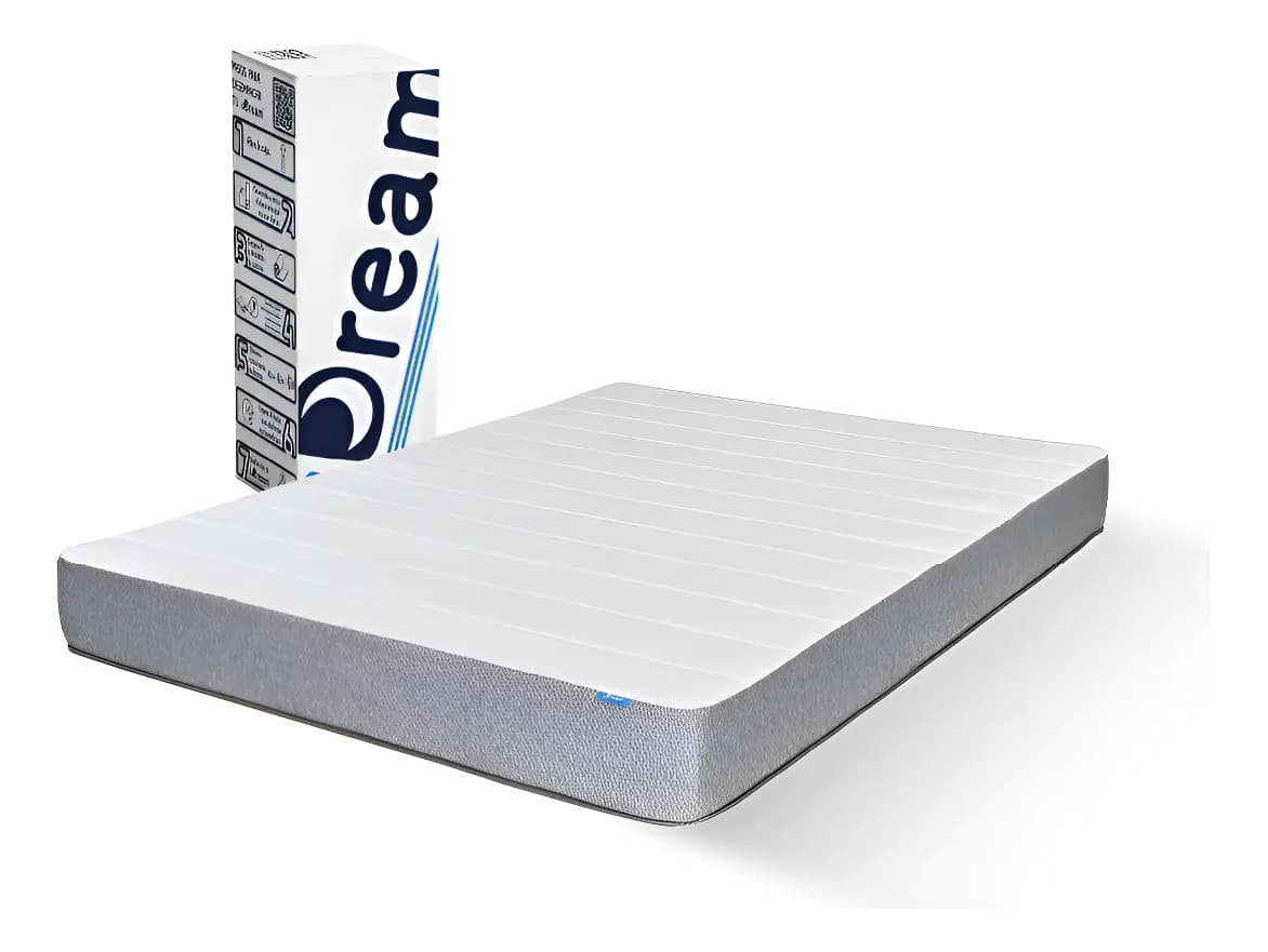 Colchón Udream Memory Foam Smart Queen Size Color Gris