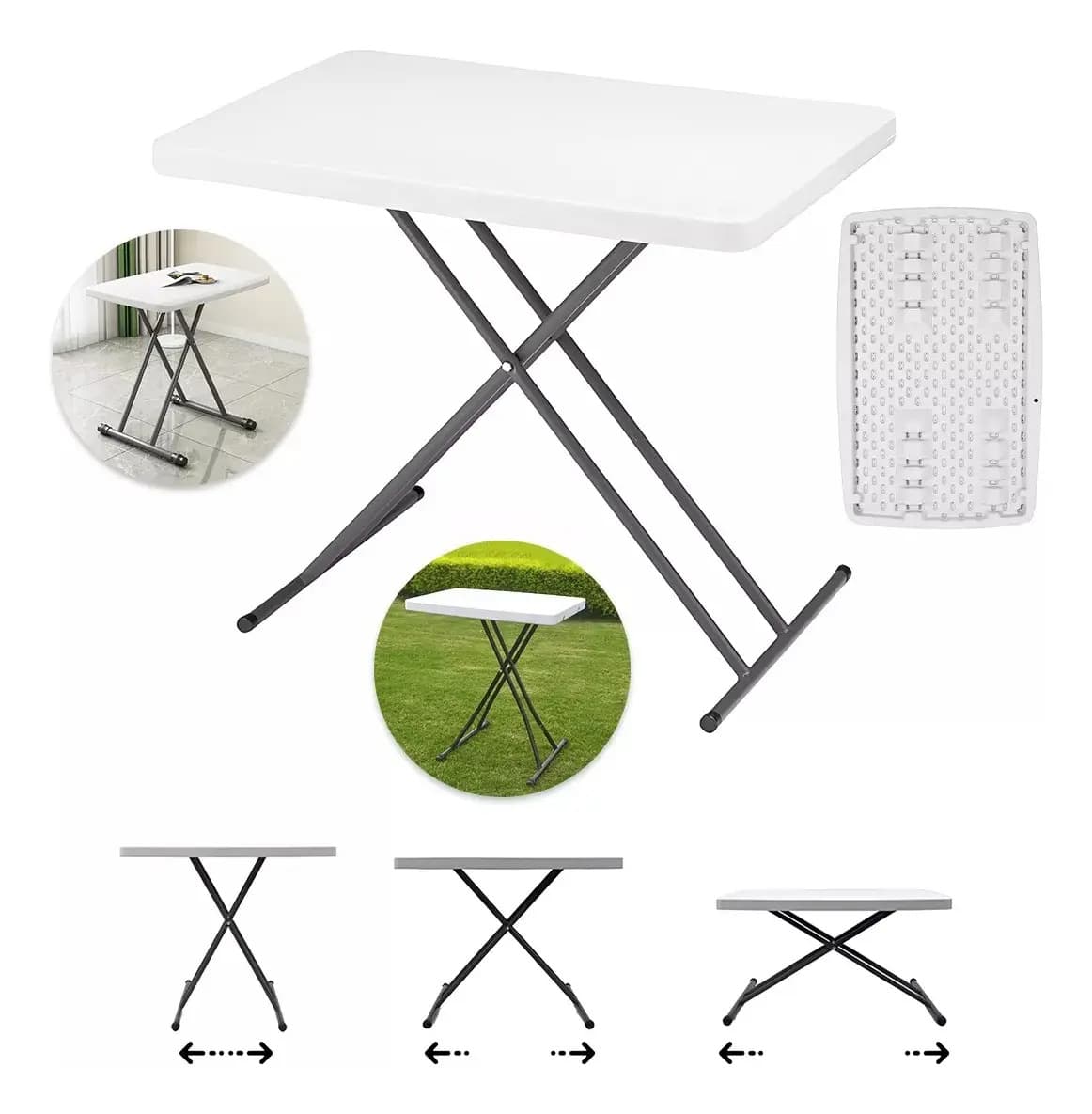 Raganet mesa de servicio chica plegable 8 elevaciones