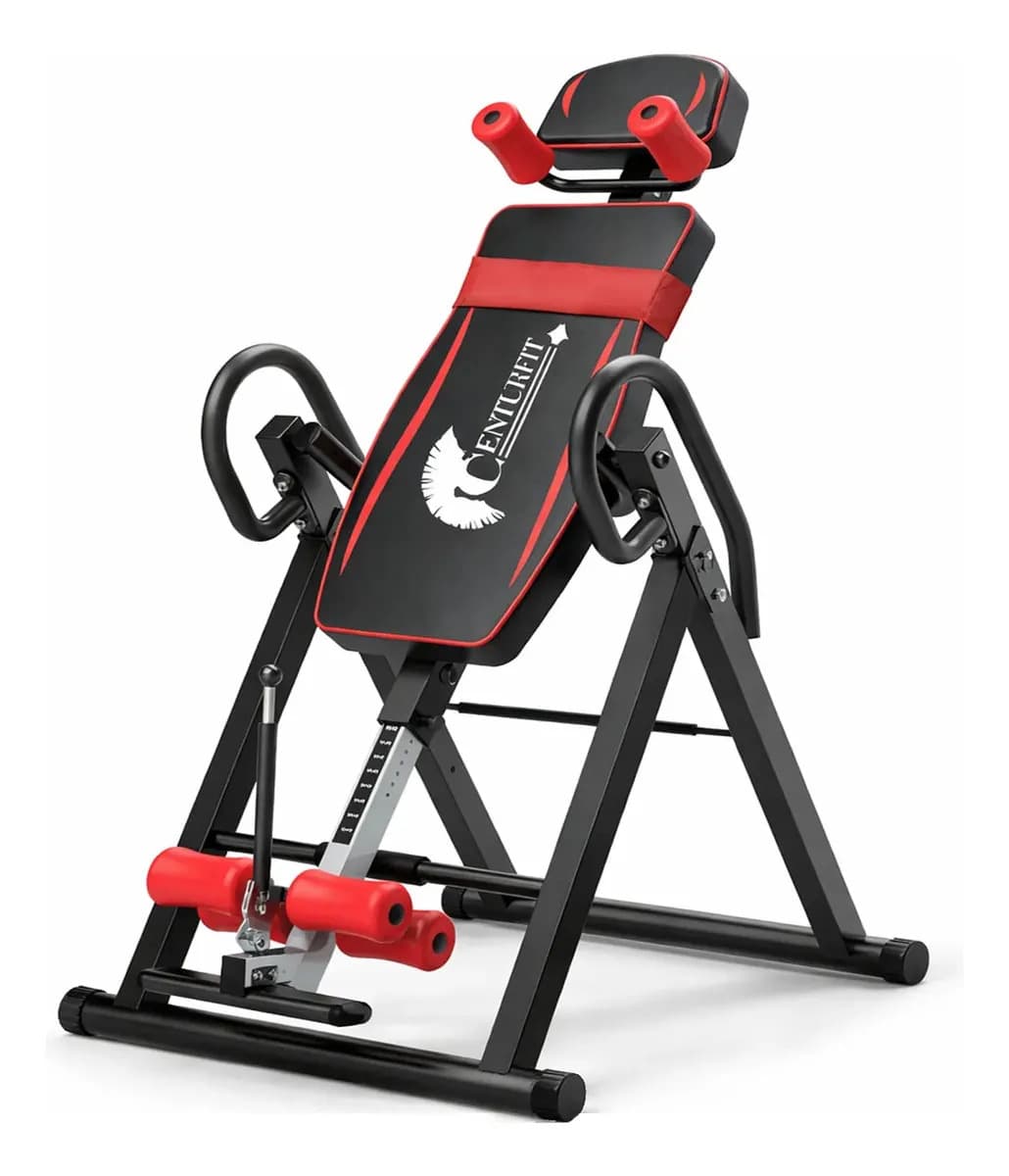 Tabla de inversion para terapia de espalda y estiramiento equipo fitness ajustable para descompresion lumbar entrenamiento en casa estructura de acero acolchado comodo fitness gimnasio gym soporte