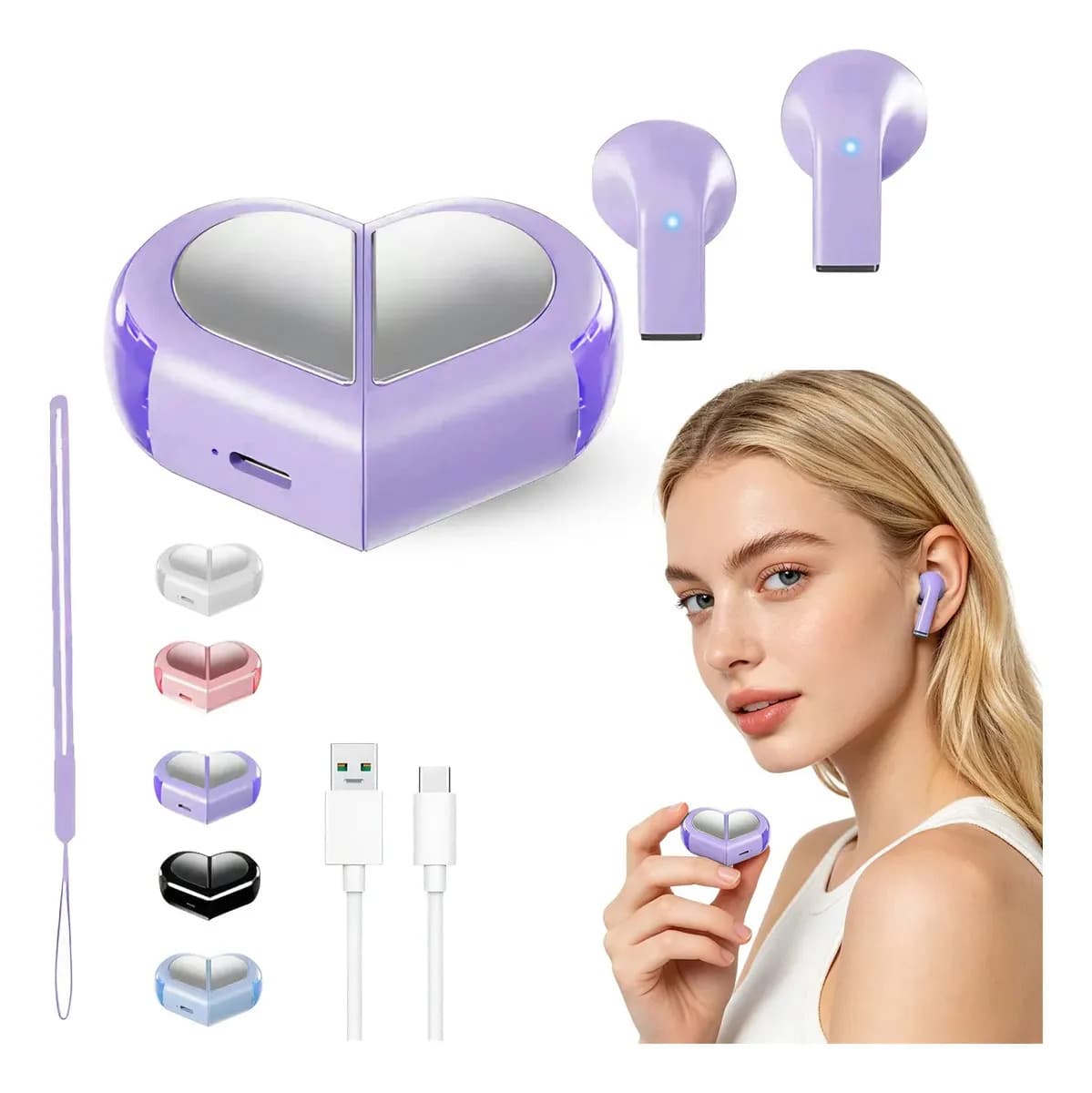 Audífonos In-ear Trymiss K520 Bluetooth TWS para Gamer con Micrófono y Diseño Estrella