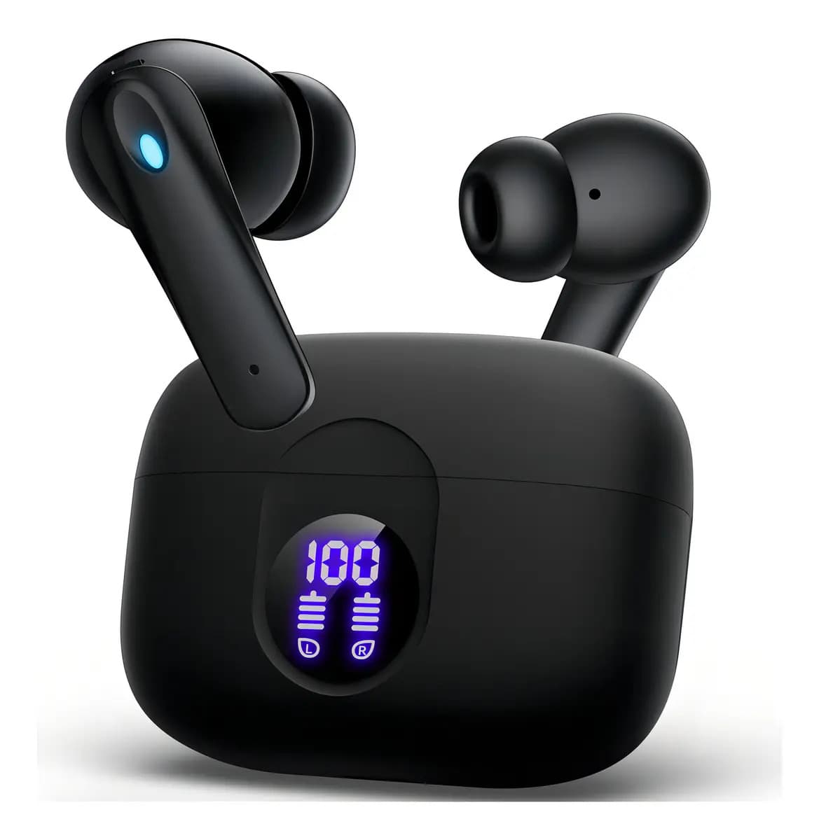 Audífonos In-ear Occiam P91 Inalámbricos Bluetooth con Cancelación de Ruido y Micrófono, Color Negro