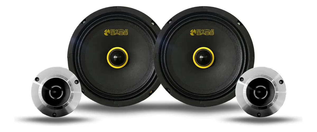 Set De Medios Rangos 6.5'' + Tweeter Rbt-6520s Reactive Bass