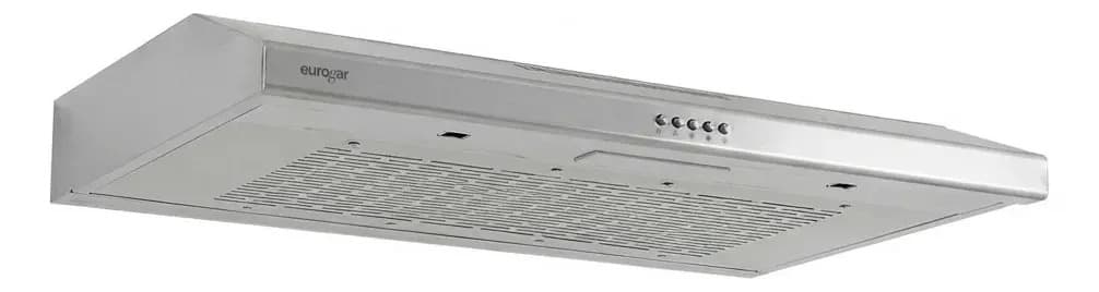 Campana extractor de pared 80 cm, 3 velocidades, Acero inoxidable, Filtros de malla lavables y carbón activado EUROGAR EU80CA