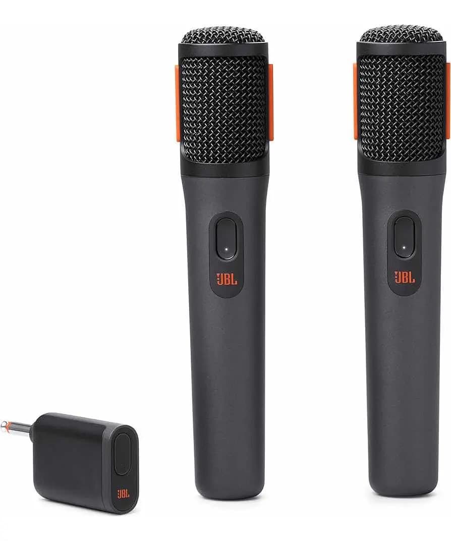 Micrófono x2 - JBL PartyBox Wireless Mic - Inalámbrico y Recargable - Color Negro