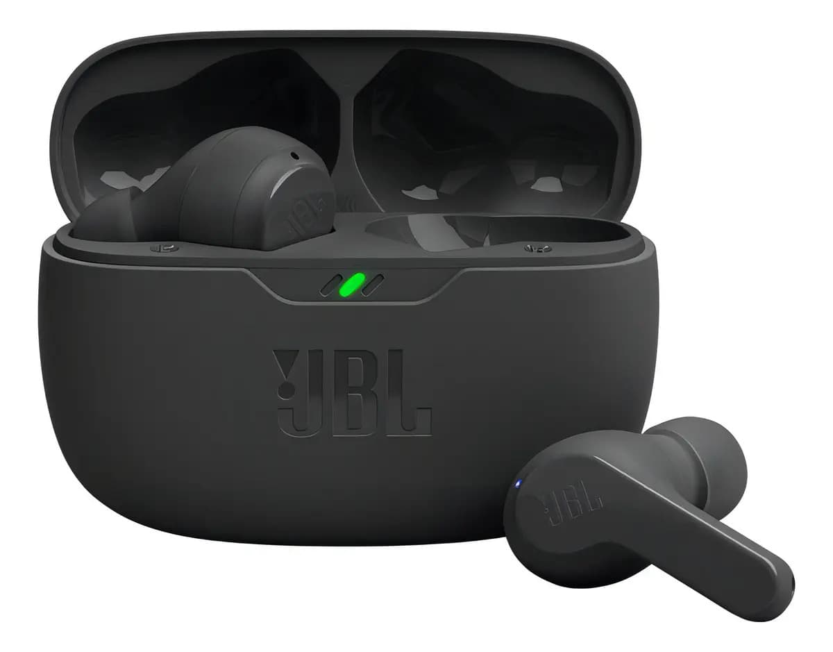 Audífonos Inalámbricos Jbl Vibe Beam True Wireless - Negros Color Negro Color de la luz Negro