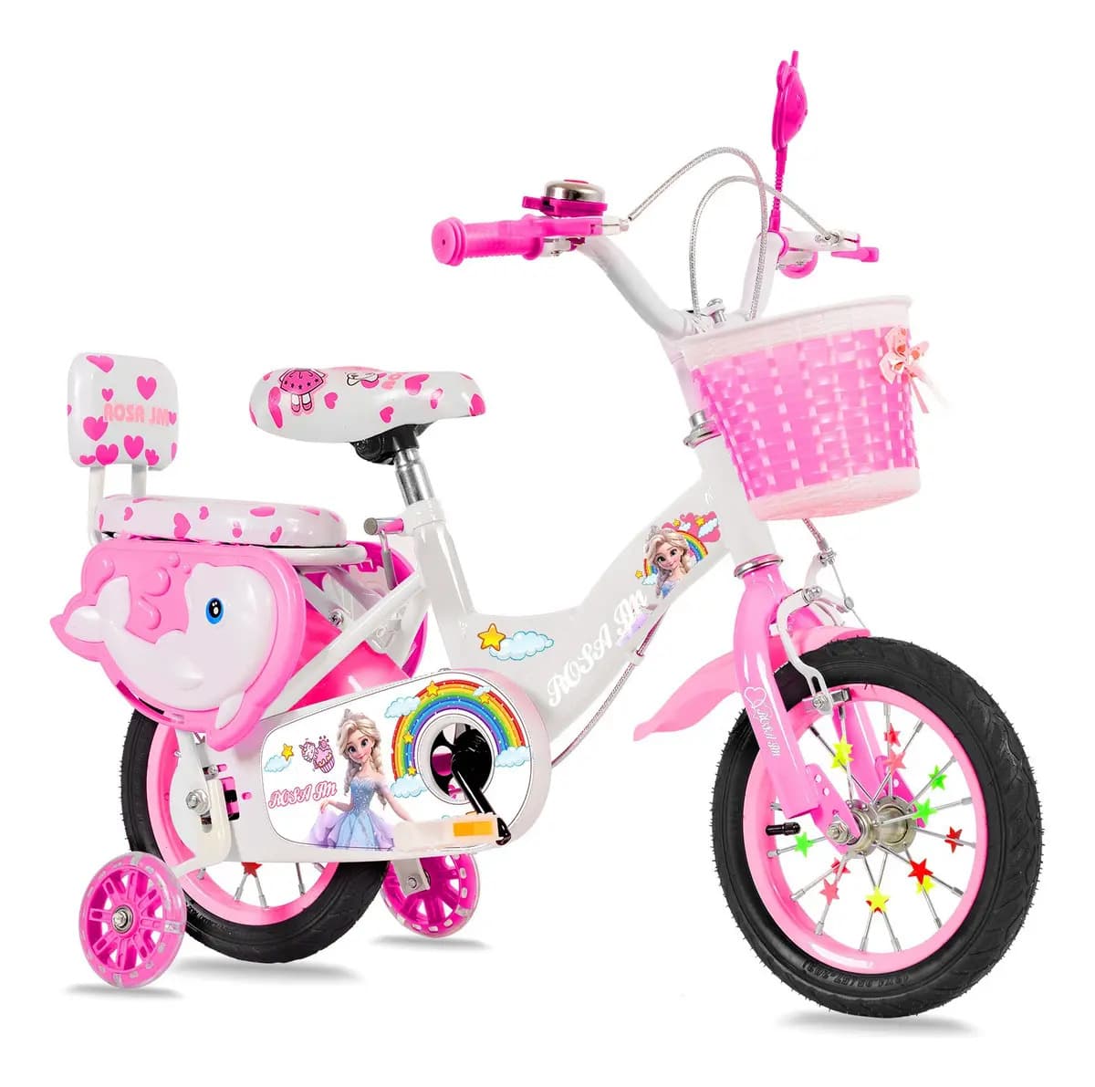 Bicicleta Para Niña 16 Ideal Para Niñas De 4 A 7 Años Color Rosa-1 Tamaño Del Cuadro 16