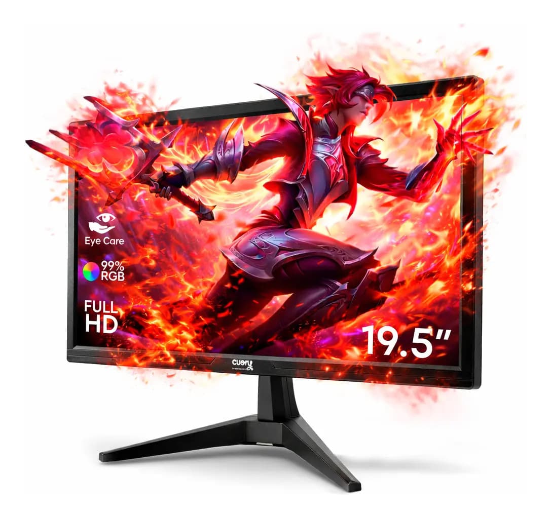 Monitor 19.5 Pulgadas Led Hdmi Full Hd Pantalla Flat 100 Hz Negro