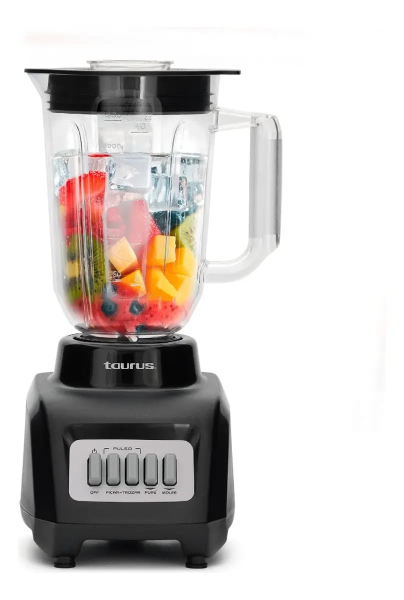 Licuadora Taurus Haley 500W Vaso de plástico 1.65L 4 Vel