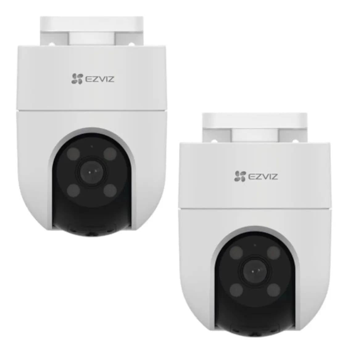Pack 2 Cámaras de Vigilancia Ezviz H8c Domo Full HD con Visión Nocturna a Color y Audio Bidireccional