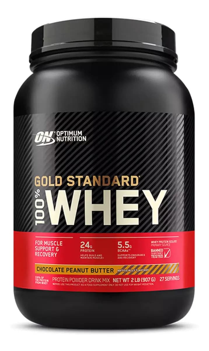 Suplemento en polvo Optimum Nutrition Proteína Proteína de Gold Standard 100% Whey sabor chocolate peanut butter x 907g