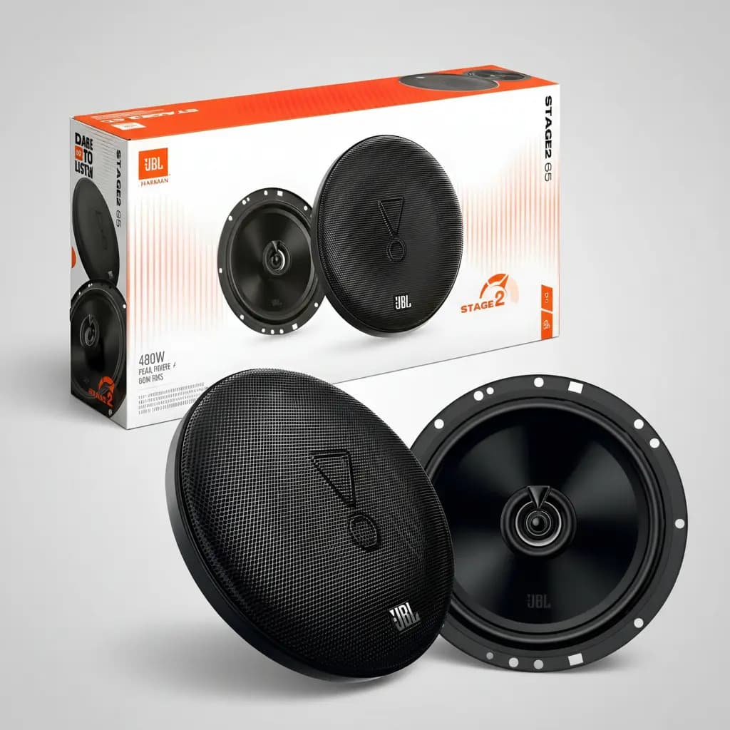 Bocinas Jbl Para Auto Stage2 65 Gen 2 6.5 Pulgadas 480w Máx Color Negro