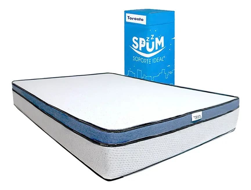 Colchón de espuma de poliuretano Dormimundo Toronto King con eurotop pillow