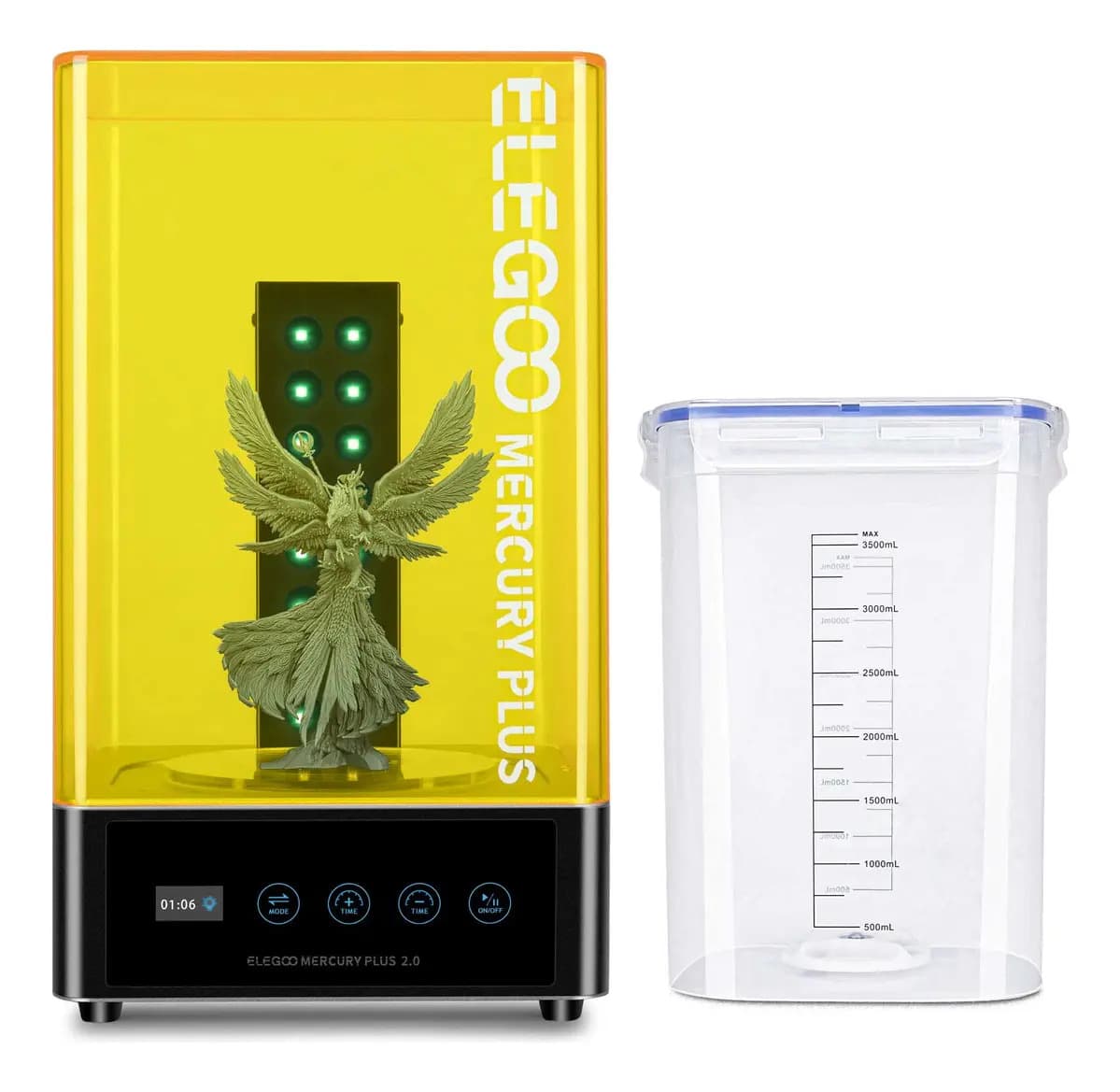 Estación de Lavado y Curado Elegoo Mercury Plus 2.0 V2 para Impresoras 3D LCD