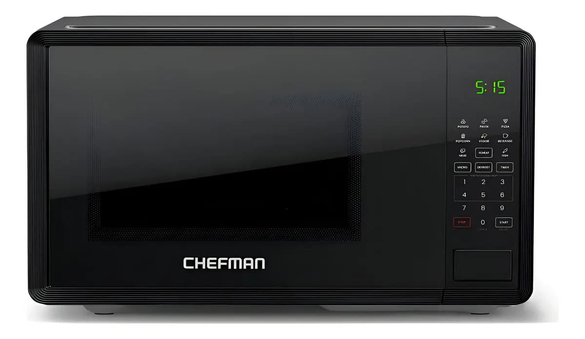 Chefman Horno De Microondas 0.7 Pies Cúbicos 8 Menús 10 Niv