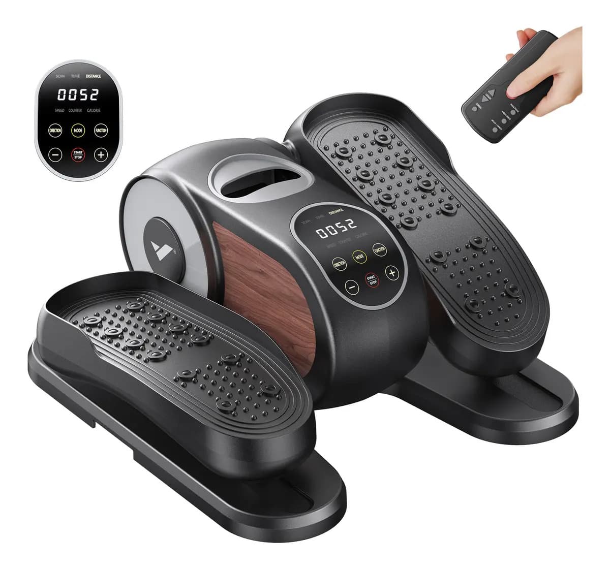 Elíptica Merach E32 Electrónica con Display, 12 Niveles de Resistencia para Ejercicio Silencioso
