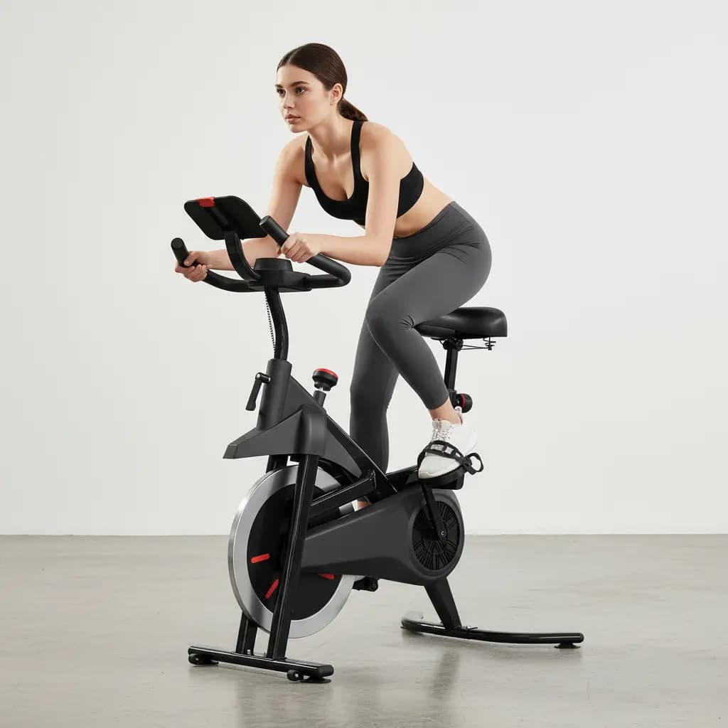 Bicicleta Grandes Profesional Fitness Spinning Gym Color Negro