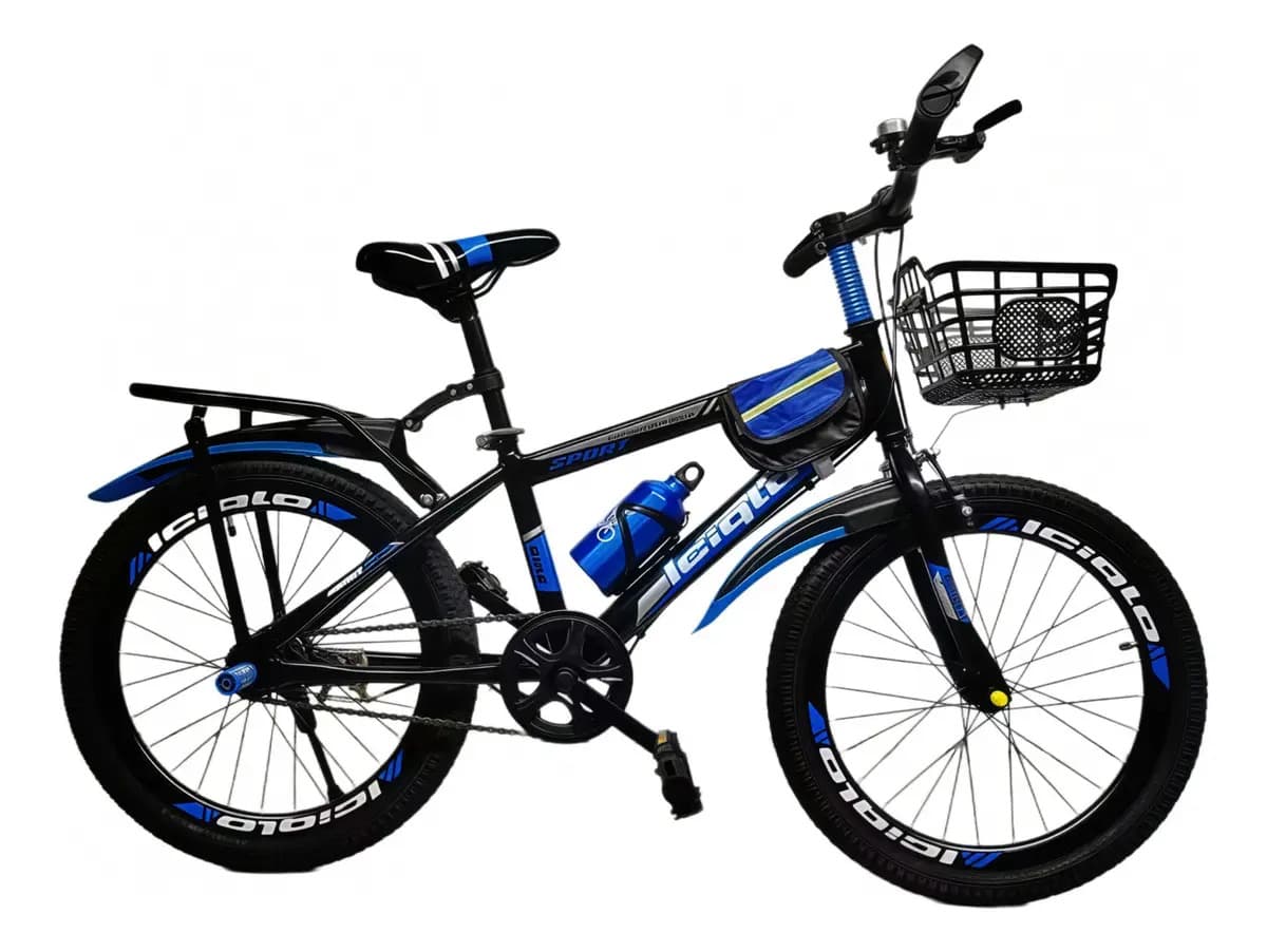 Alemine R20 Mountain Bicicleta Deportiva De Montaña Infantil Color Negro Tamaño Del Cuadro 20