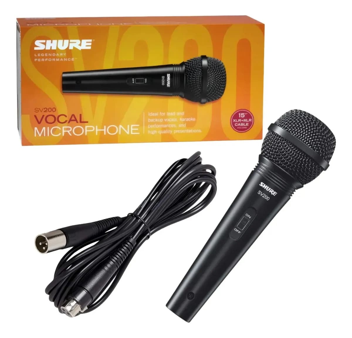 Shure Sv200 Micrófono Vocal Color Negro
