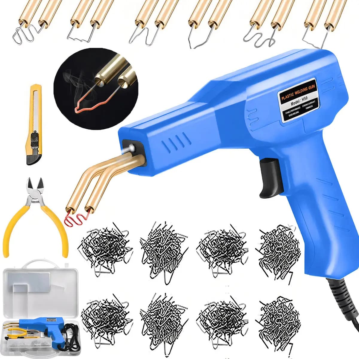 13591 Soldadora de Plástico Da Hei Mao H50 Kit Reparación Auto 150W