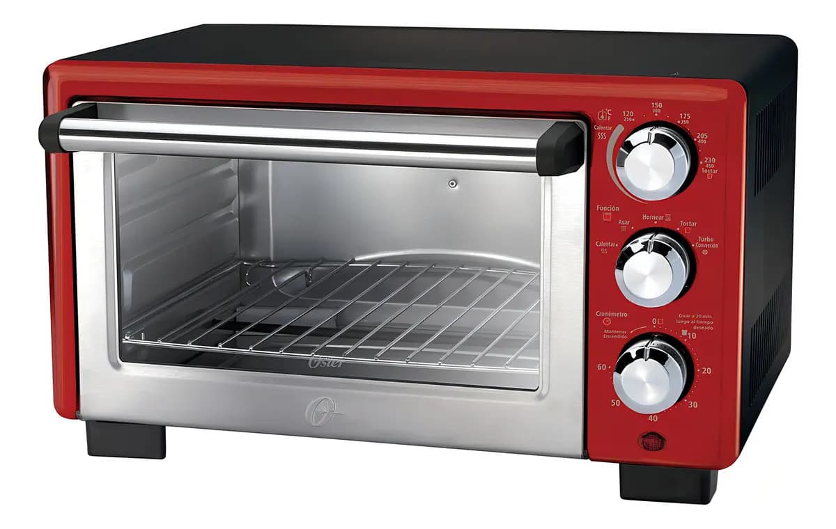 Horno de mesa eléctrico Oster Convection Cook TSSTTV7118 18L rojo