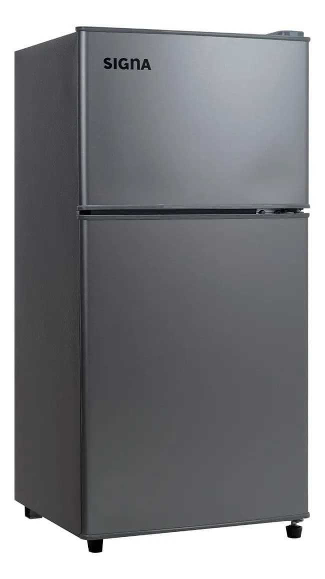 Refrigerador Frigobar Congelador 2 Puertas 86l 3 Pies Color Gris