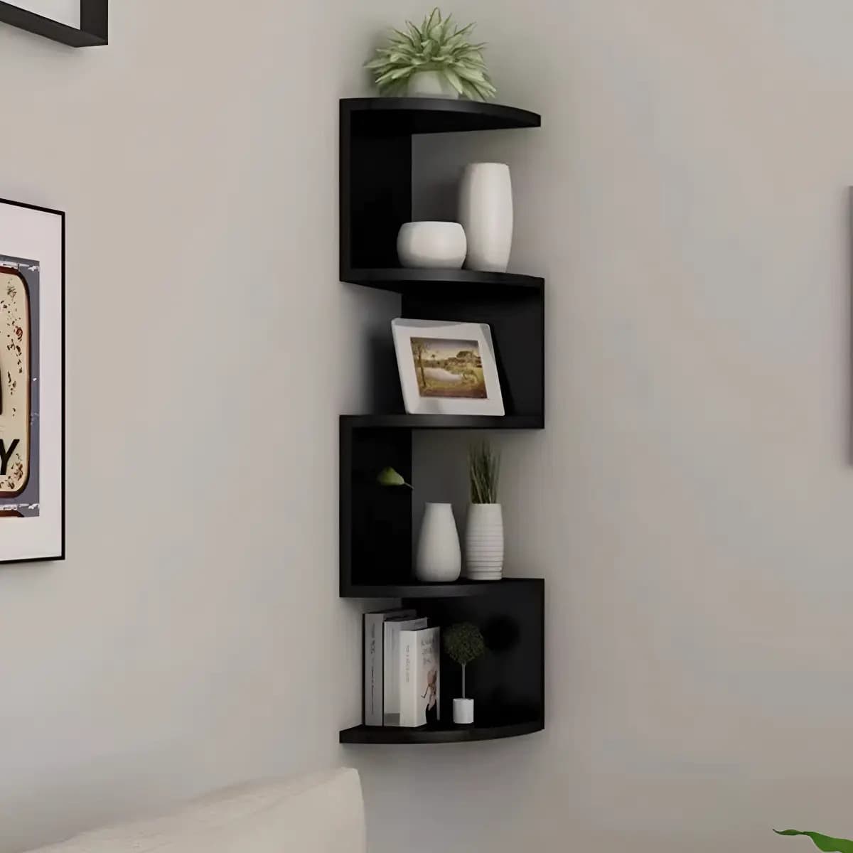 Repisas Esquinera Flotantes Moderna Minimalista Muebles Color Nergo