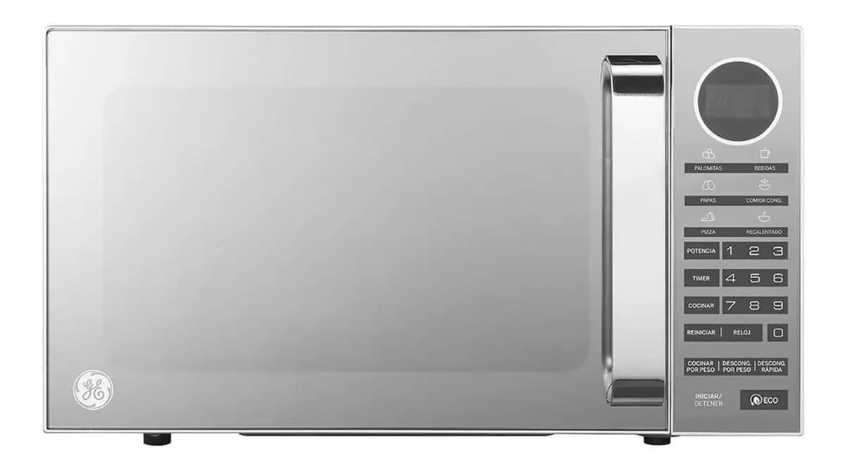 Horno De Microondas GE Appliances Globales MGE07SEJ 20L 0.7 ft³ Acero Inoxidable Electrico De Mesa Estante Plato