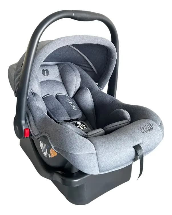 Lifestyle By Infanri Autoasiento Nest Con Porta Bebé Color Gris