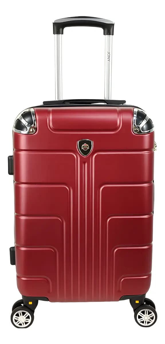 Maleta 20 Pulgadas Sin Documentar Ligera Doble Llanta Candado Jony 003-6 34cm rojo diseño rayas