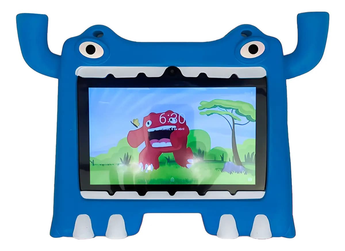 Combo Tablet Amschel K98 Niños Android 13 / 32gb 7pul + Case Monster Azul