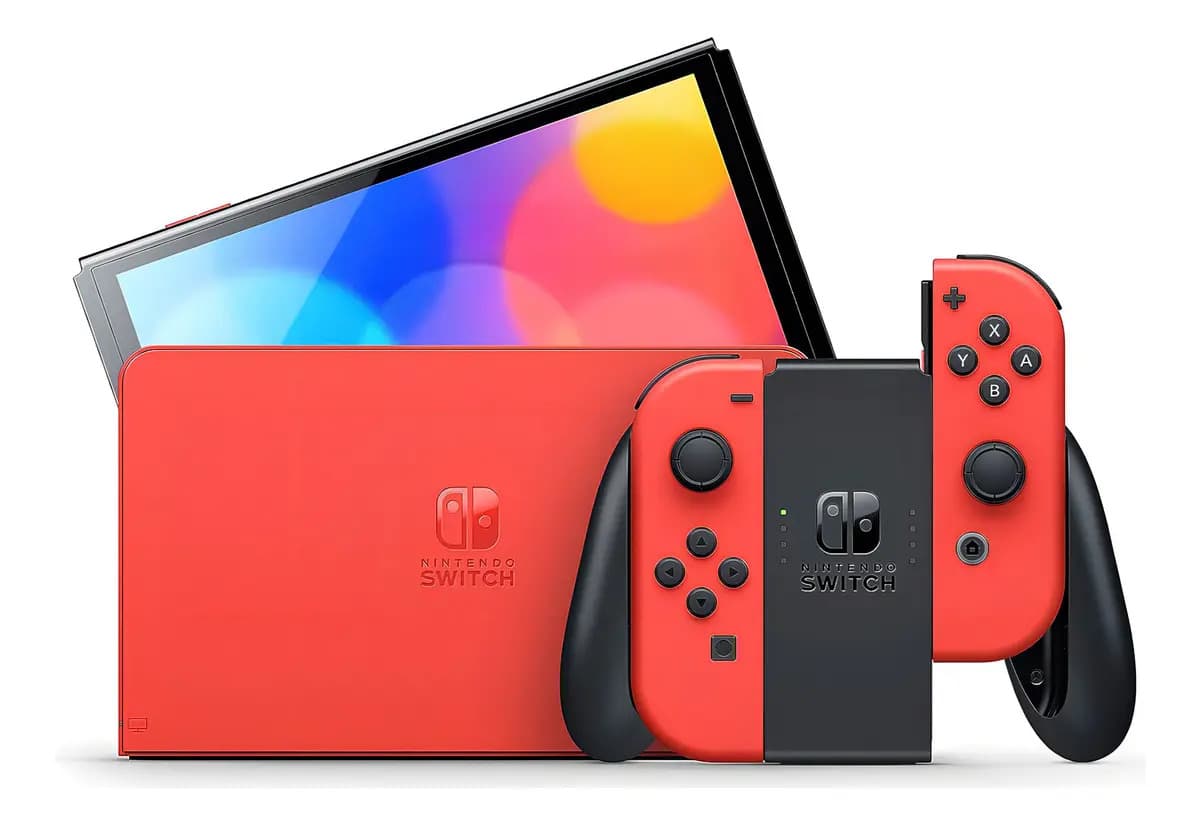 Nintendo Switch Oled 64gb Edición Especial Mario Red Color Rojo