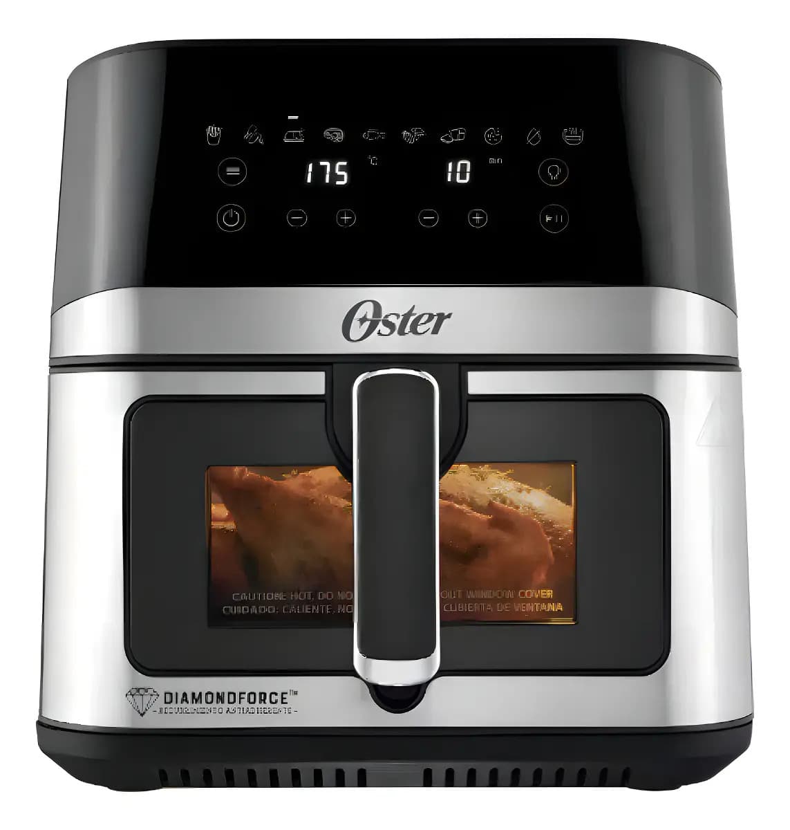 Oster® Freidora De Aire Digital, Recubrimiento Oster® Diamon Negro