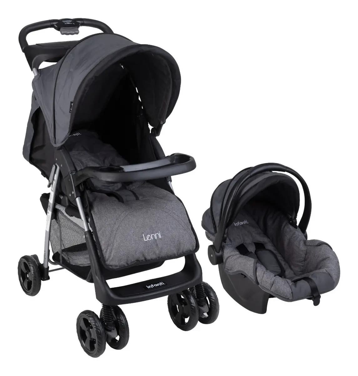 Infanti Carriola Sistema De Viaje Lenni Con Portabebé Color Gris