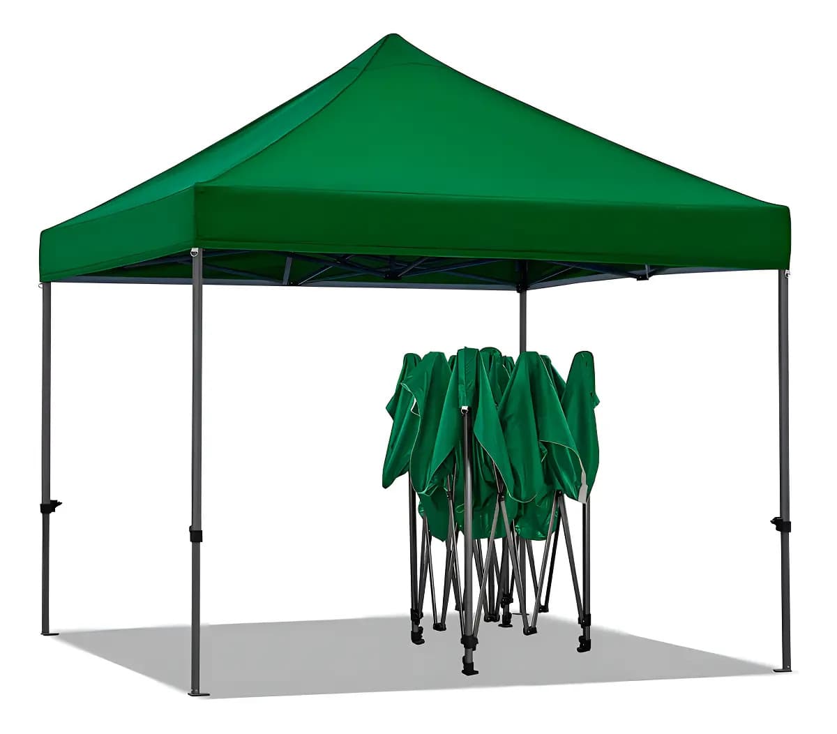 Carpa Toldo LeRoux 3x3 Color Negro Lona Verde Plegable
