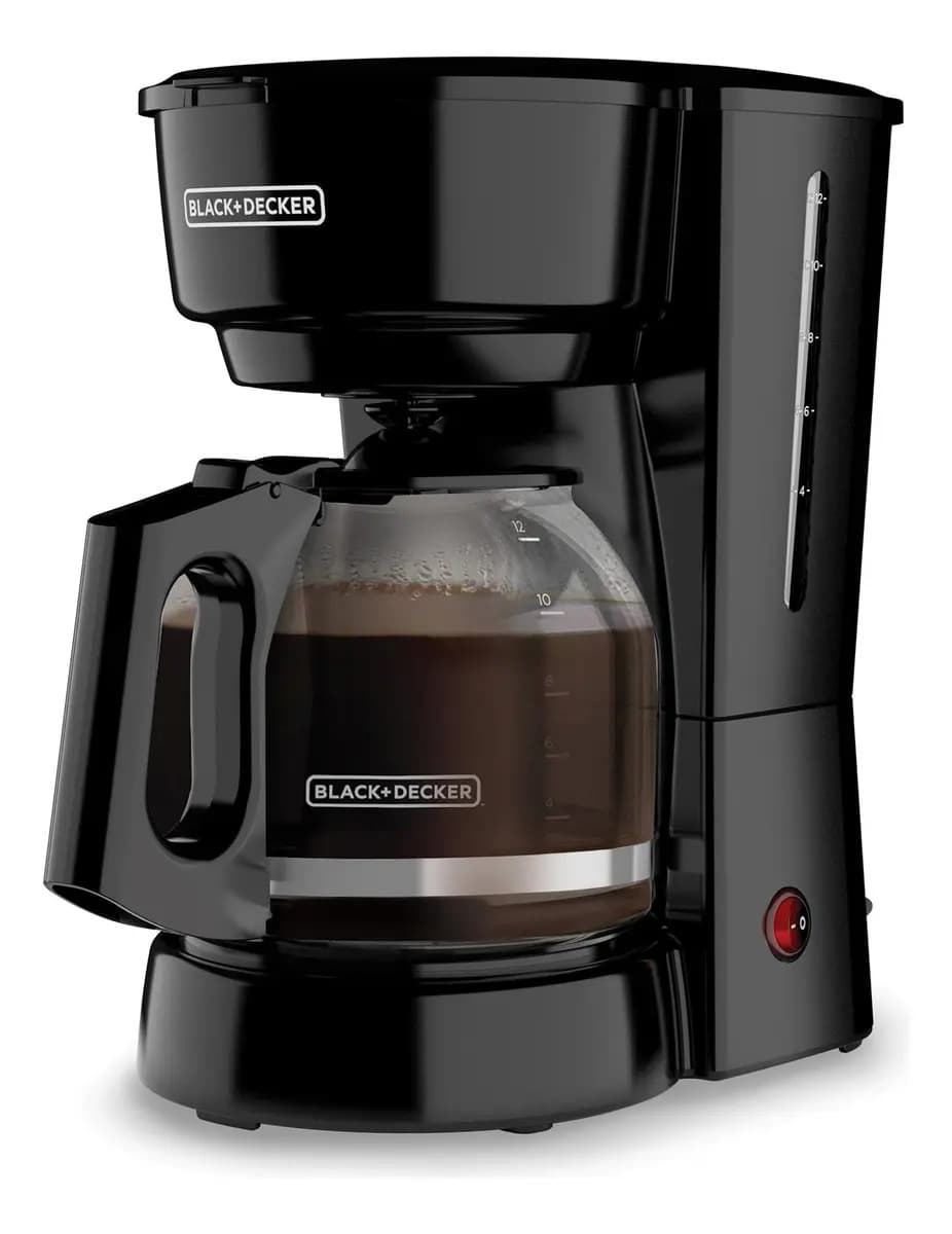 Cafetera Black + Decker 12 Tz Base Caliente Jarra Antigoteo Color Negro