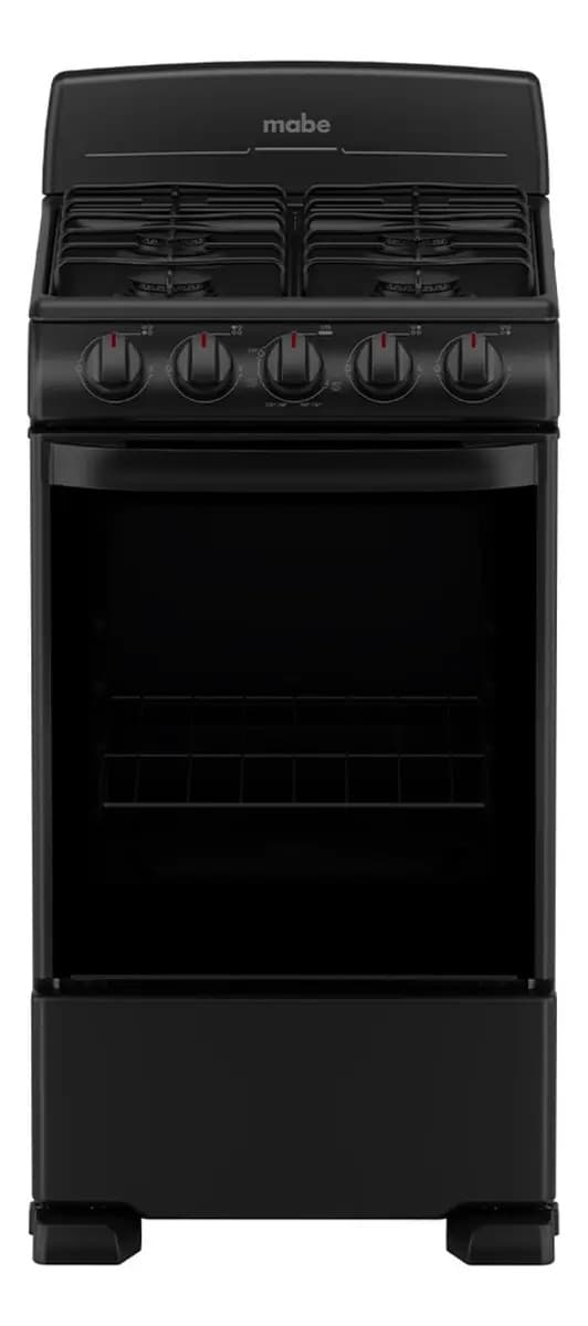 Estufa De Piso 50 Cm (20 Pulgadas) Negra Mabe - Em5022bapn1 Color Negro