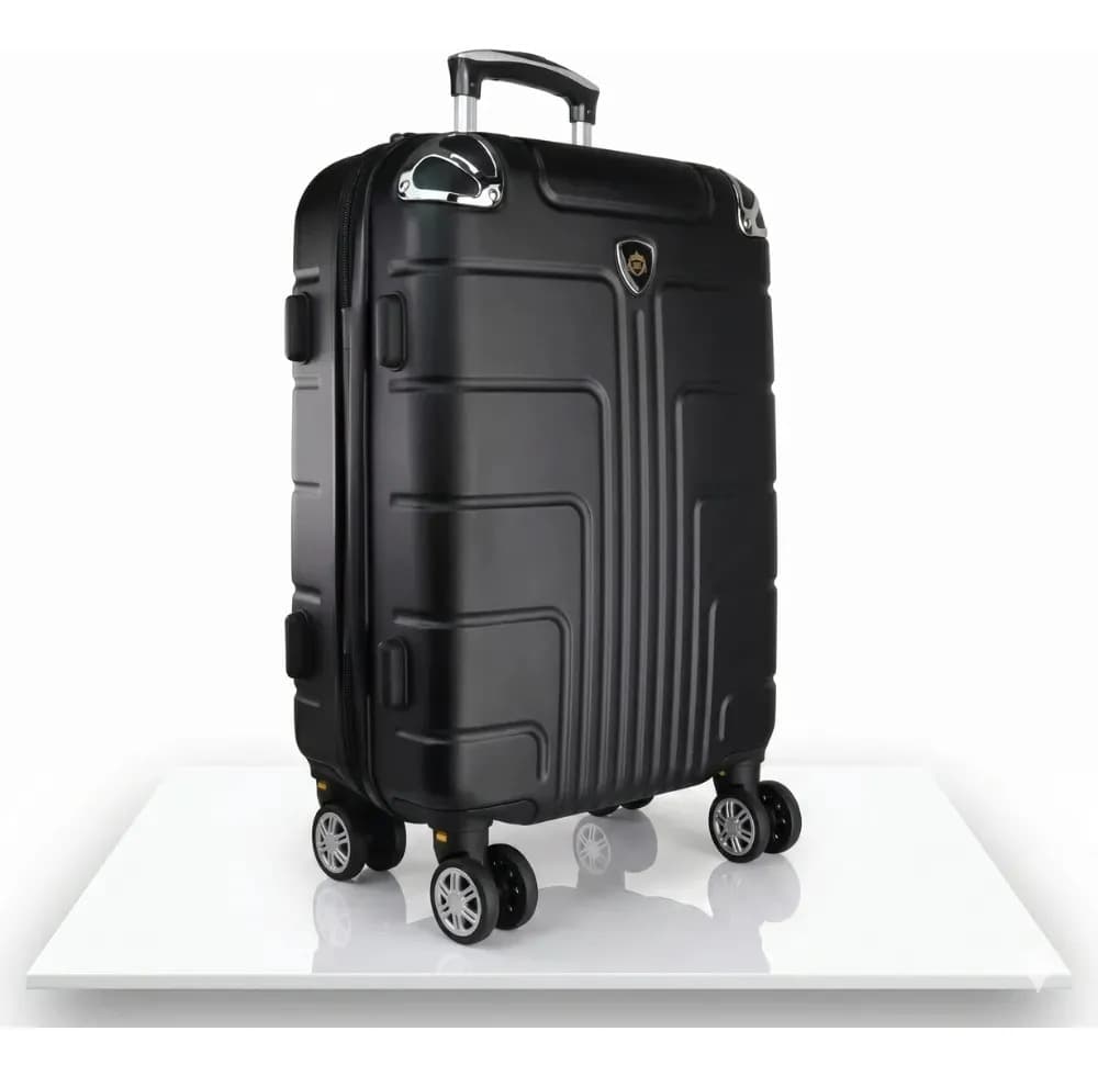 Maleta 10 Kg Cabina Candado Seguridad Doble Llanta 360 Negro