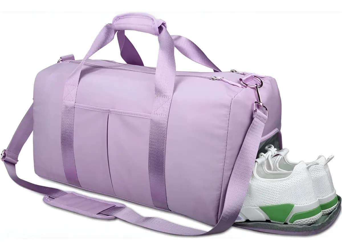 Maleta Deportiva para Gym con Compartimento para Zapatos, Mochila Fitness Impermeable de 30 L