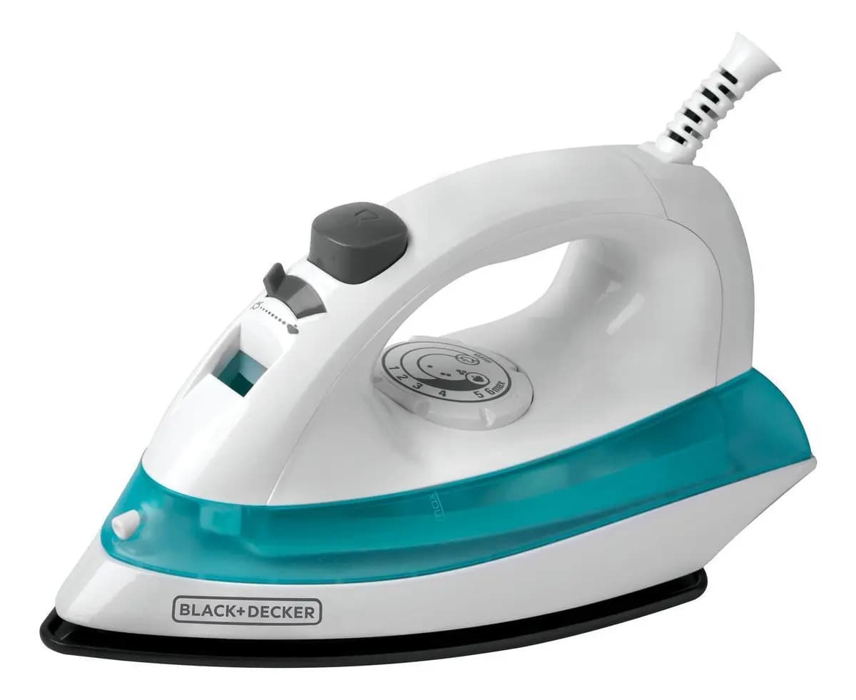Plancha De Vapor Y Rocio Black And Decker Irbd100 Color Blanco/Azul