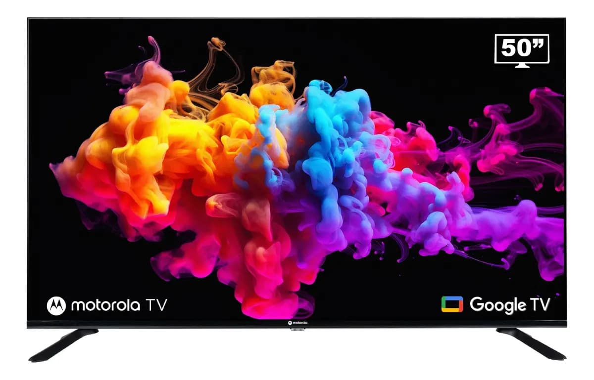 Smart Tv Motorola Pantalla 50 Pulgadas Google Tv Qled 4k