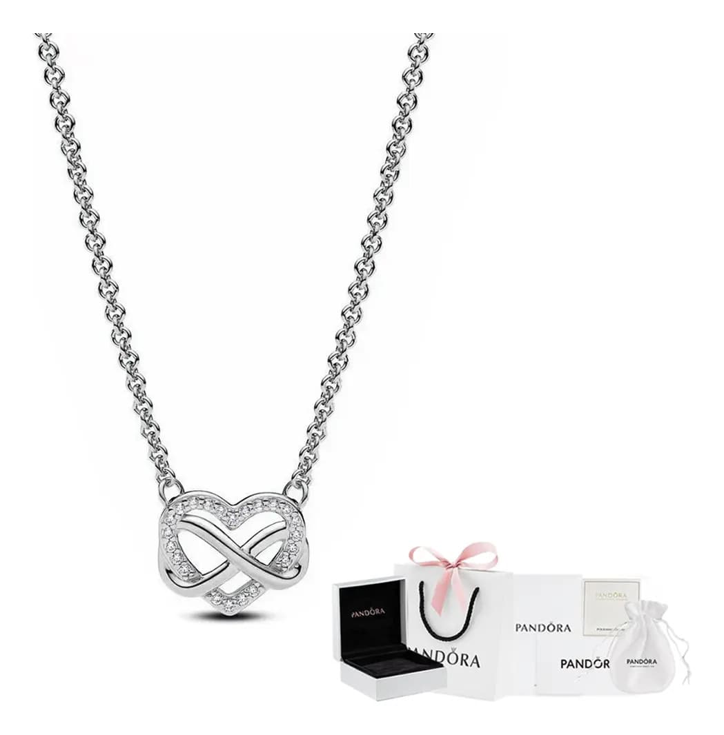 Collar Plata Brillante Infinito 925