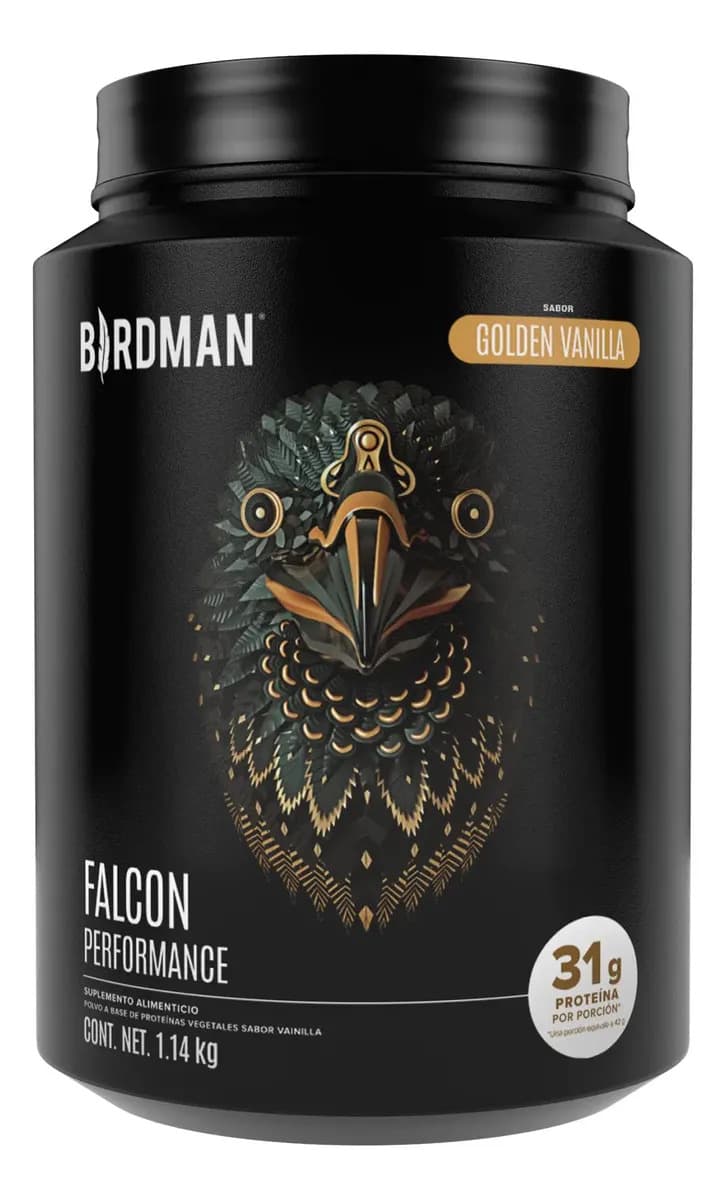 Birdman Falcon Performance Proteina Vegetal Premium 1.140 Kg Sabor Golden vanilla