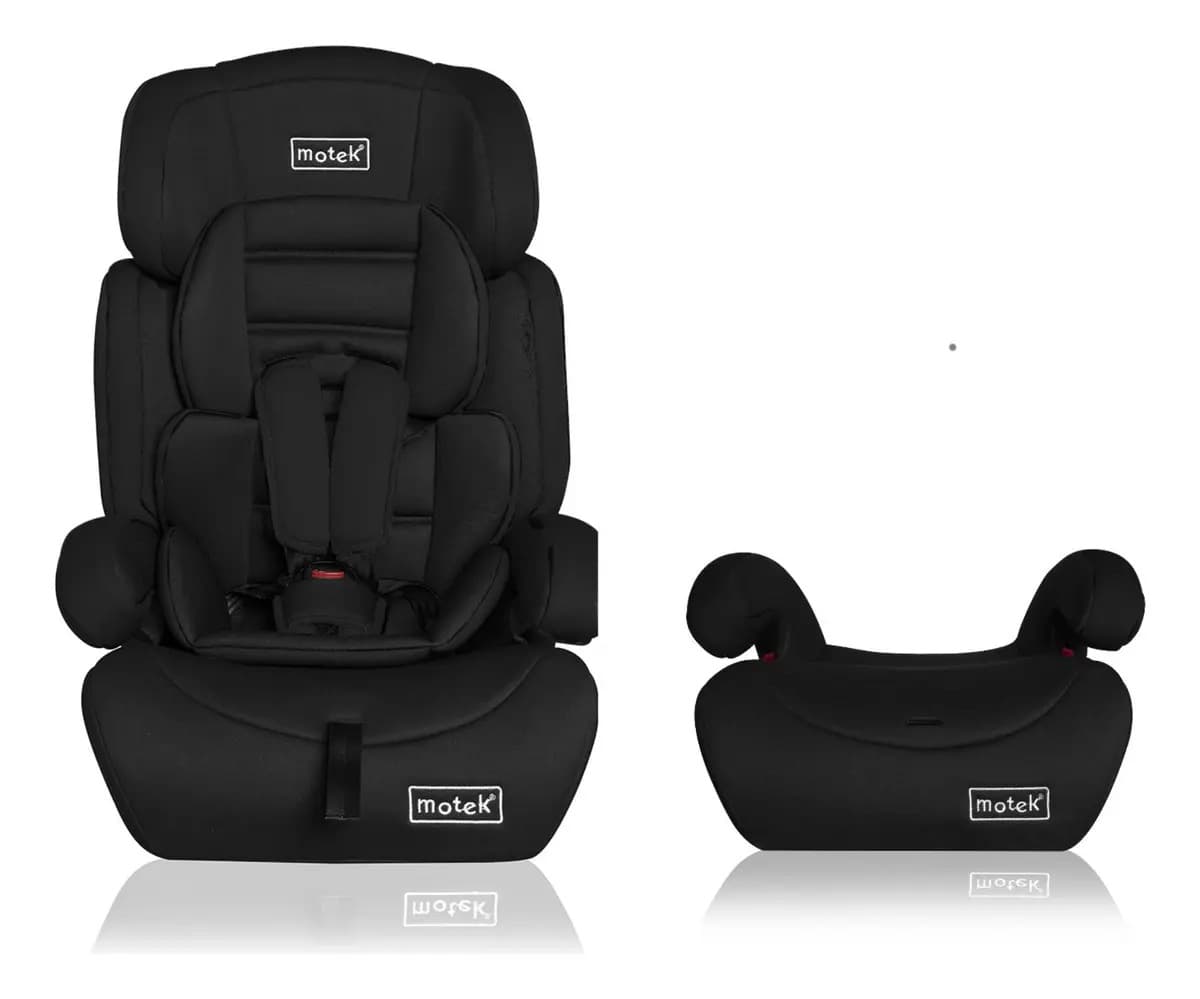 Autoasiento Booster Motek Benjo 9kg A 36kg Color Negro