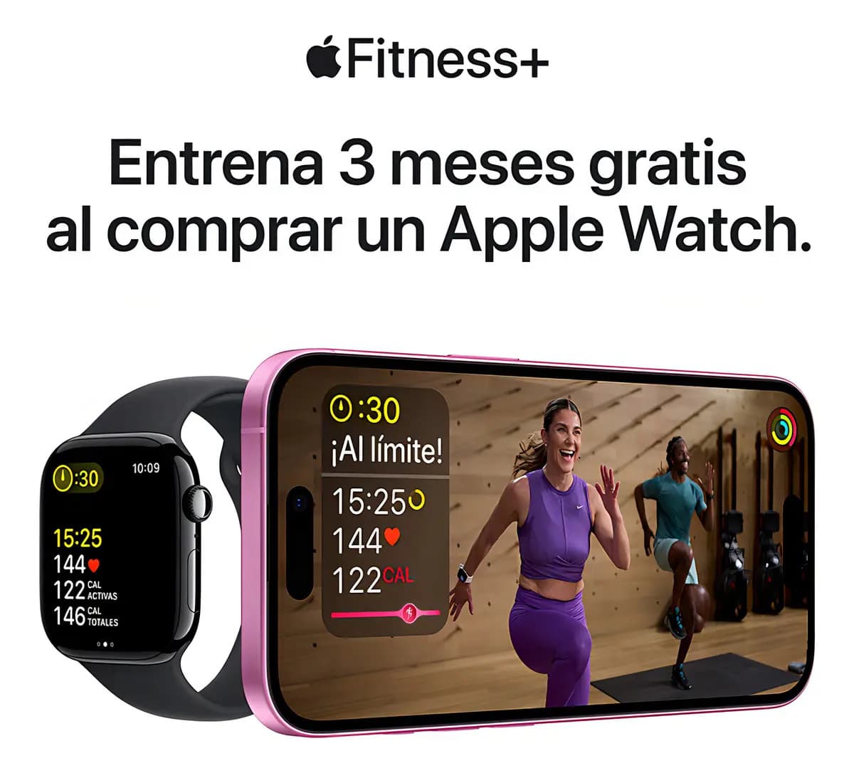 Apple Watch SE GPS • Caja de aluminio blanco estelar de 40 mm • Correa loop deportiva verde lago