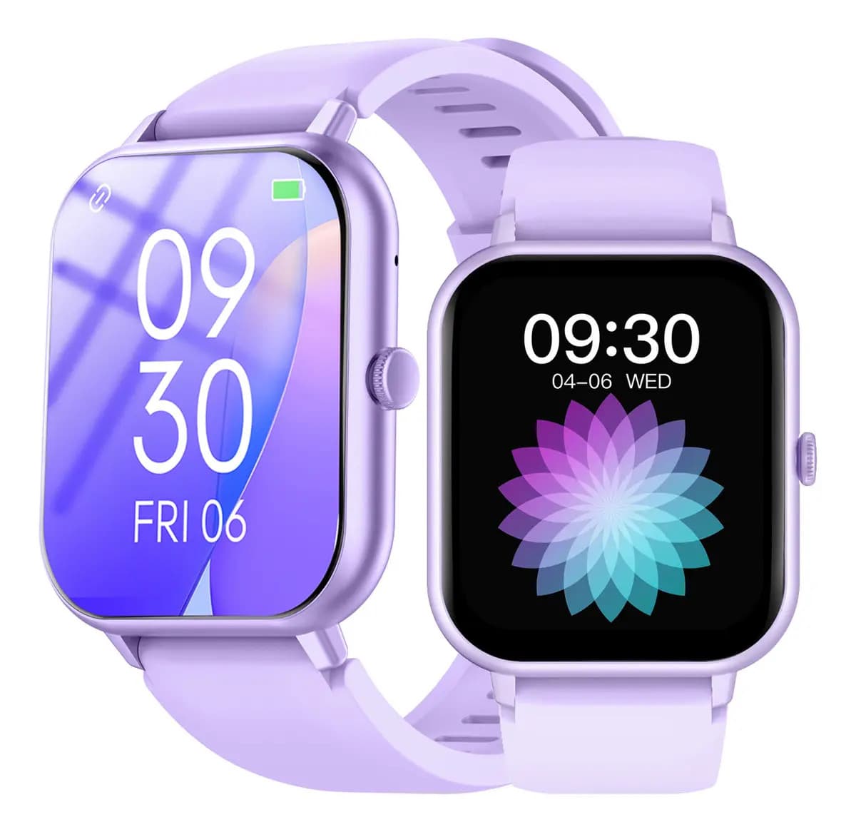 Lige BW0460 1.83 " Reloj inteligente con Bluetooth Call para hombre y mujer pulsera Ai Lavanda bisel de lavanda diseño de pulsera de silicona