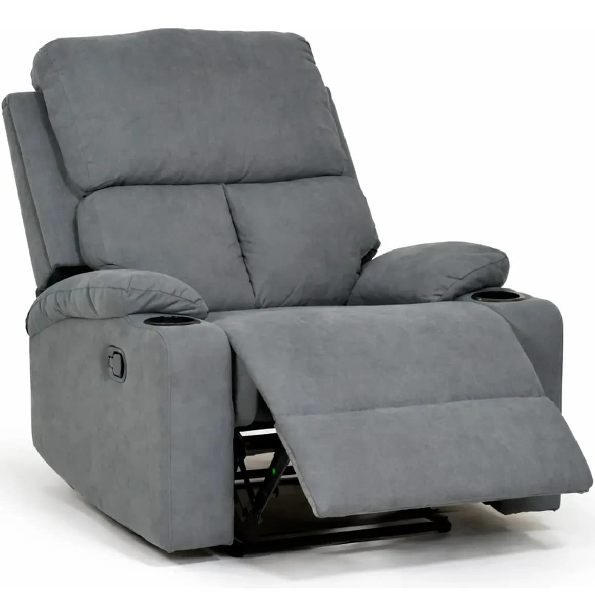 Sillon Reposet Reclinable Tela Mate Posavasos 160 Grados 150kg Sofa 1 Cuerpo Estructura Acero Espuma Poliuretano Para Sala Recamara Descanso Gris Cafe Living Sofas Berger Reclinable Hogar Moderno 4 Pz