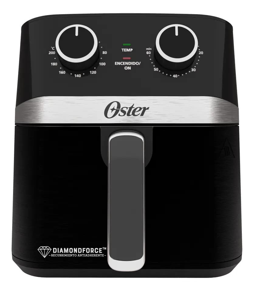 Freidora De Aire Manual Oster® Diamondforce, 4l Ckstaf401mdf Color Negro