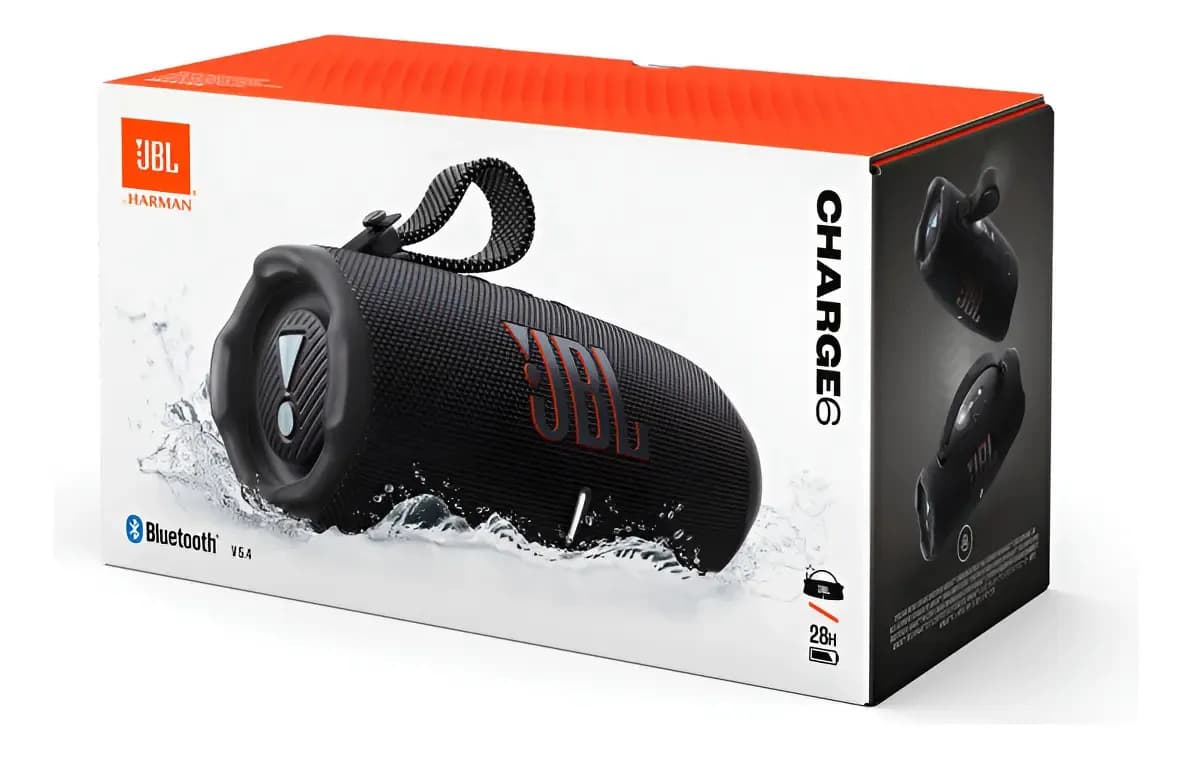 Jbl Charge 6 Bocina Portátil Bluetooth Resistente Al Agua Negro
