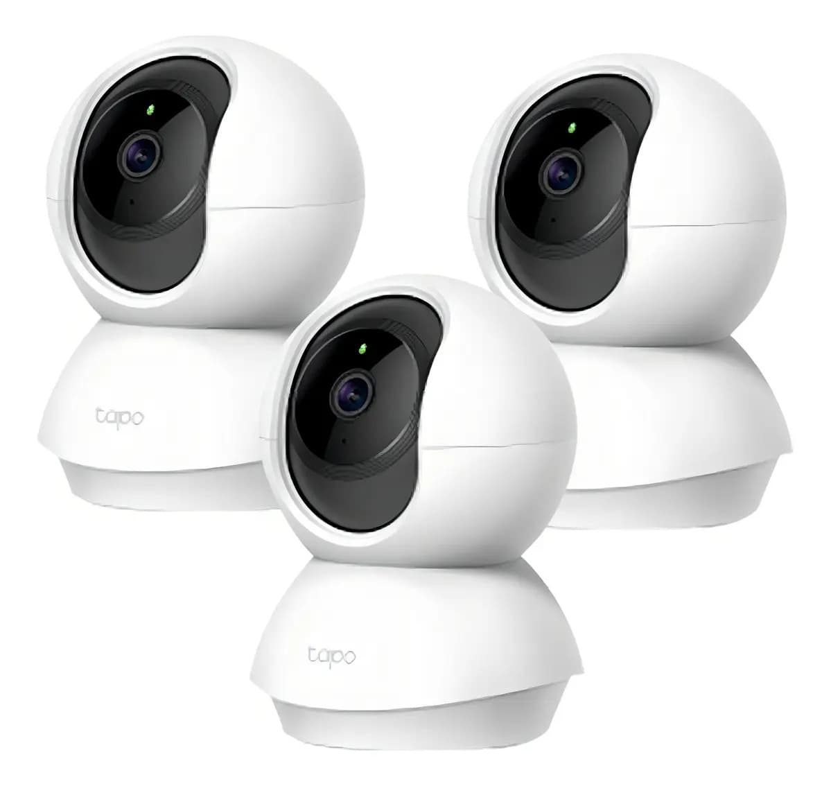Kit 3 Cámara Vigilancia Tp-link Tapo 3mp Visión Nocturna Color Blanco